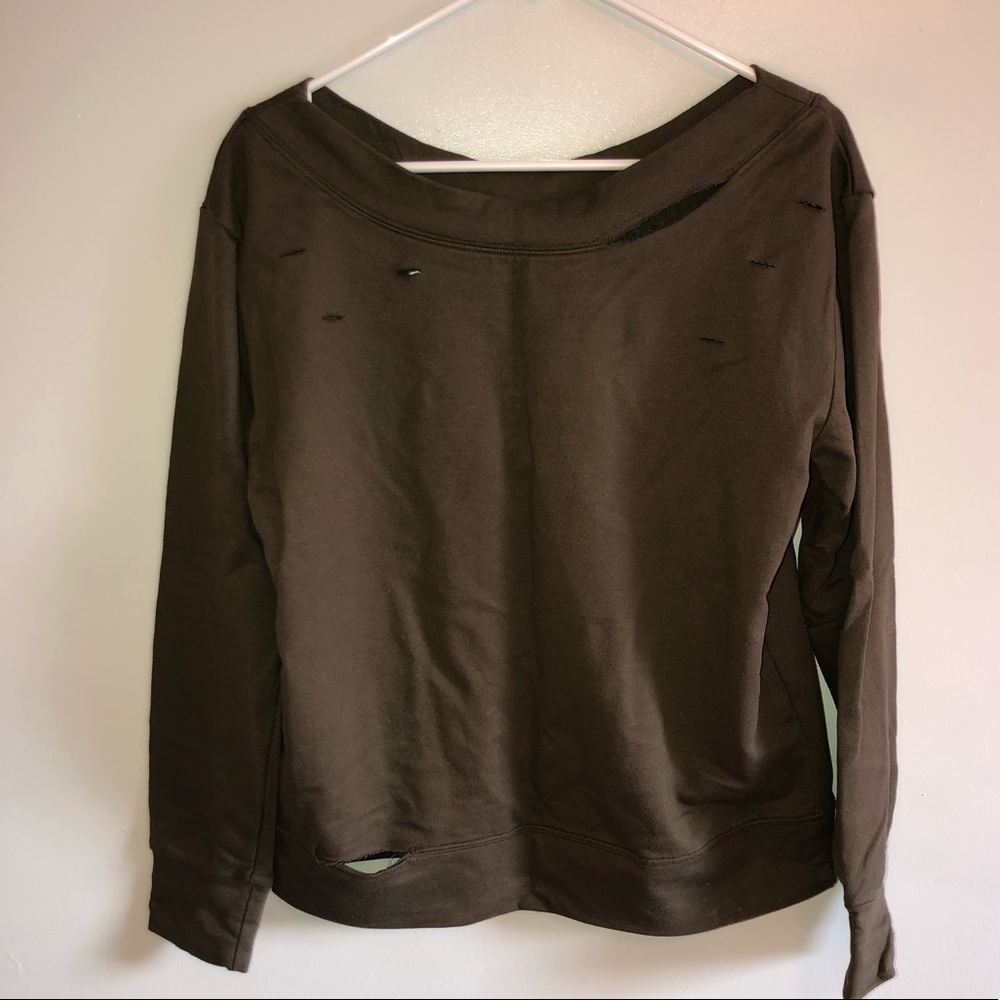 SzM Sam Edelman distressed Crew Neck Sweater
